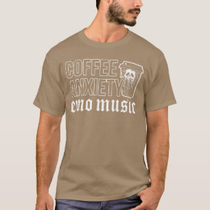 Emo Rock Koffie Angst Emo Muziek y2k 2000s Emo Ska T-shirt