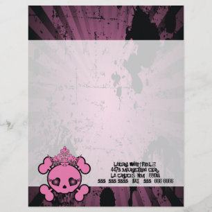 EMO Roze beenderen Kroesbeenderen Letterforen Briefhoofd Ontwerp