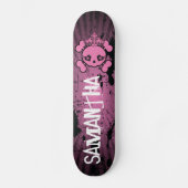 EMO Roze kroesbeenderen Comp Skateboard (Voorkant)