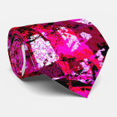 Emo Roze Stropdas (Opgerold)