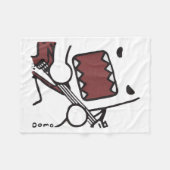 Emo Scence Guitar Domo Y2k Japanese  Fleece Deken (Voorkant (Horizontaal))