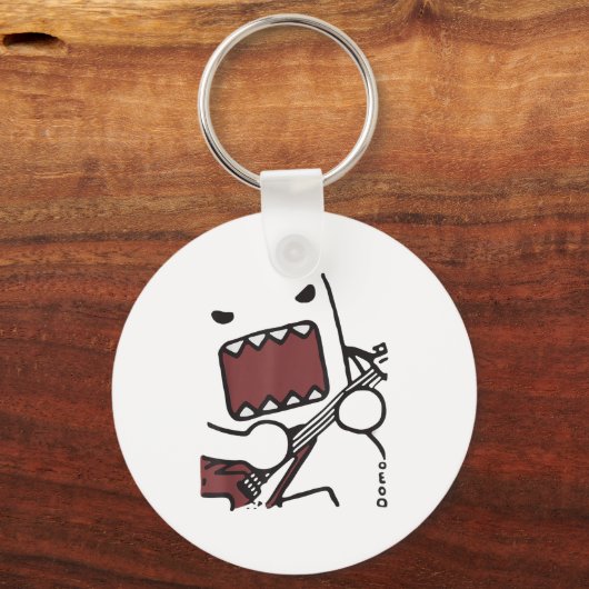Emo Scence Guitar Domo Y2k Japanese  Sleutelhanger (Voorkant)