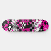 Emo Scène Meisje Skateboard (Horizontaal)