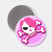 Emo schedel op magneet (Voorkant / Achterkant)