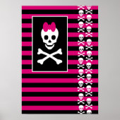 Emo Skull Princess Poster (Voorkant)