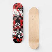 EMO Skull Skateboard Deck (Voorkant)