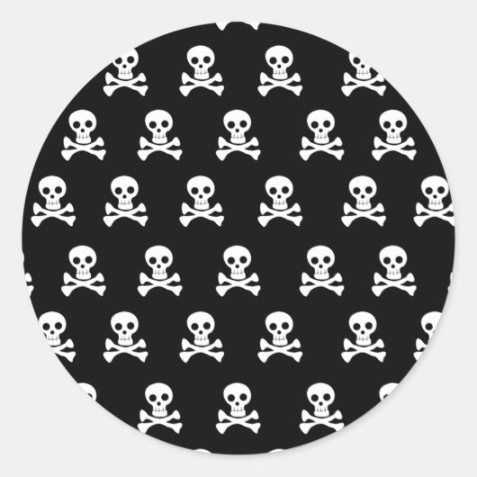 Emo Skulls - EMO Alternative Grunge Rock Punk Ronde Sticker (Voorkant)