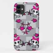 Emo Skulls Pattern Case-Mate iPhone Case (Achterkant)