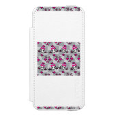 Emo Skulls Pattern Incipio iPhone Portemonnee Hoesje (Voorkant Agenda)