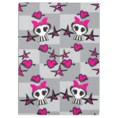 Emo Skulls Pattern Klembord (Achterkant)