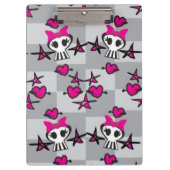 Emo Skulls Pattern Klembord (Voorkant)