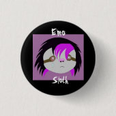 Emo Sloth Button (Voorkant)