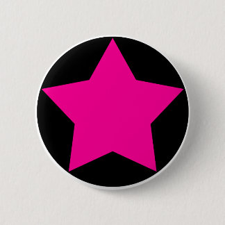 Emo Star-Button (roze) Ronde Button 5,7 Cm