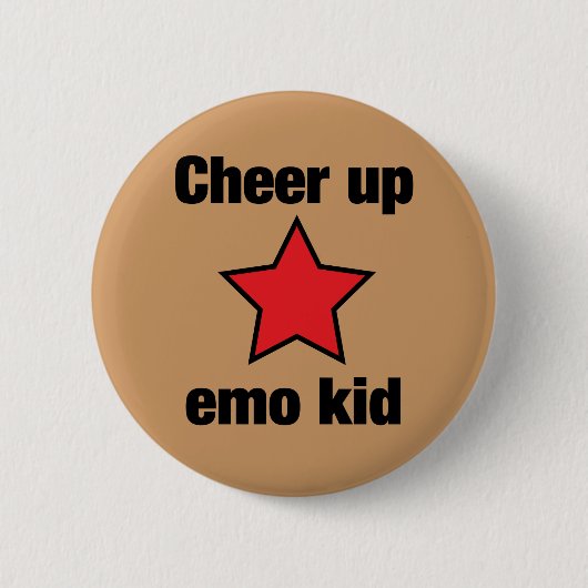 Emo Star Ronde Button 5,7 Cm (Voorkant)
