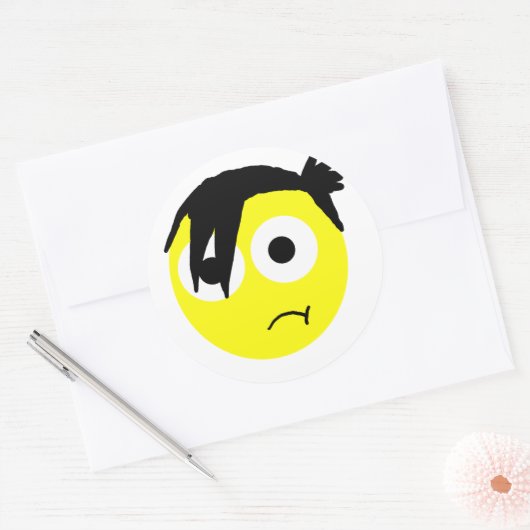Emo-Sticker Ronde Sticker (Envelop)