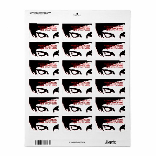 emo-stijl etiket (Full Sheet)