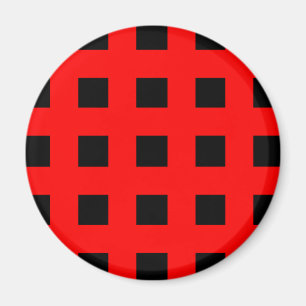 Emo Stripes Red & Black - Alternative Grunge Rock Magneet