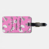 Emo-symbolen Bagagelabel (Achterkant horizontaal)