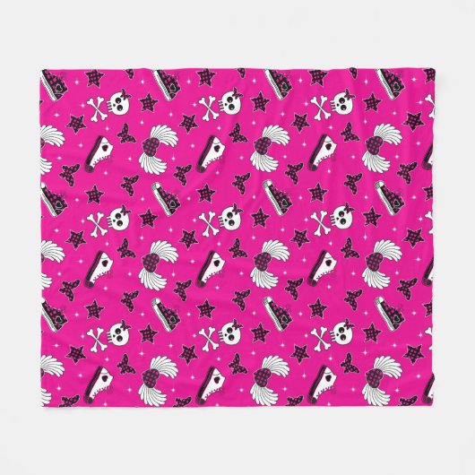 Emo-symbolen Fleece Deken (Voorkant (Horizontaal))