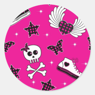 Emo-symbolen Ronde Sticker