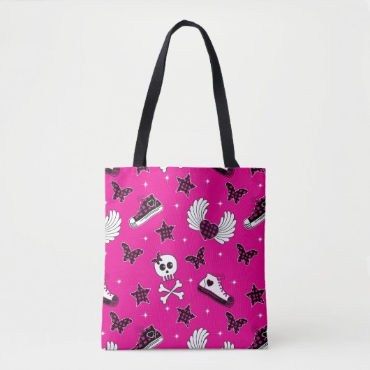 Emo-symbolen Tote Bag (Voorkant)