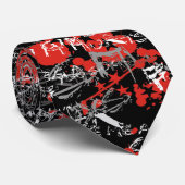 Emo verfgraffiti stropdas (Opgerold)