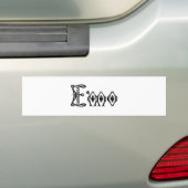 Emo Victoriaans Punk script Bumpersticker (Op auto)