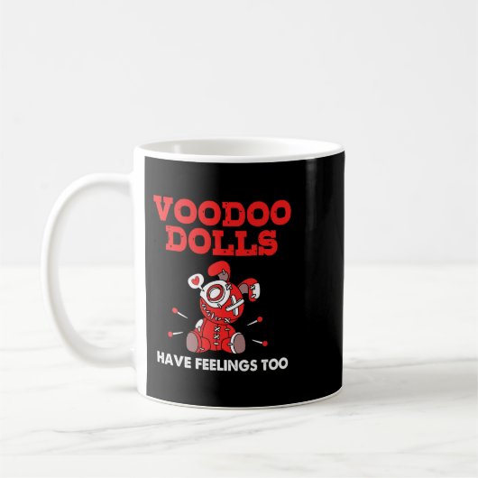 Emo voodoo poppen hebben gevoelens voor Halloween  Koffiemok (Links)