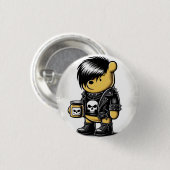 Emo Winnie de Poeh 1 Ronde Button 3,2 Cm (Voorkant /achterkant)