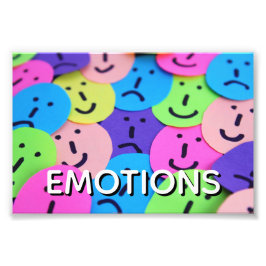 Emociones Foto Afdruk