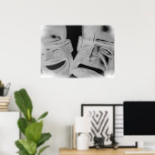 Emodemmaskers Poster (Thuiskantoor)