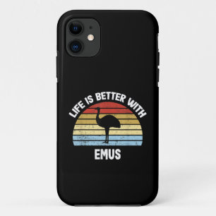 Emoe met Duitse tekst Het leven is beter Case-Mate iPhone Case