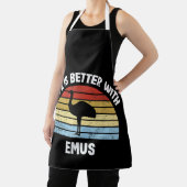 Emoe met Duitse tekst Het leven is beter Schort (Insitu)