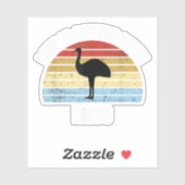 Emoe met Duitse tekst Het leven is beter Sticker (Vel)
