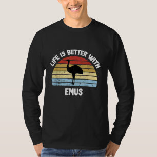 Emoe met Duitse tekst Het leven is beter T-shirt