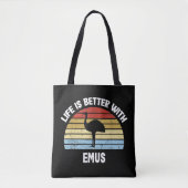 Emoe met Nederlandse tekst Het leven is beter Tote Bag (Voorkant)