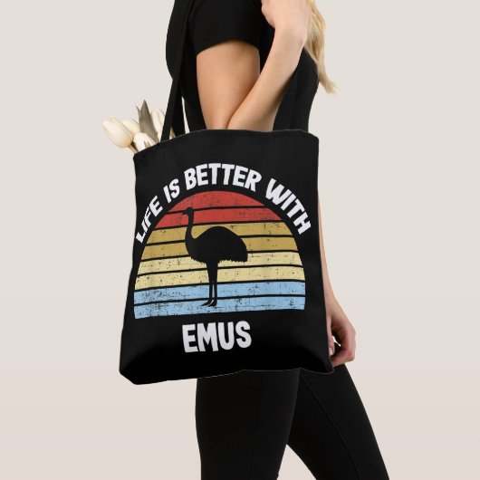 Emoe met Nederlandse tekst Het leven is beter Tote Bag (Dichtbij)