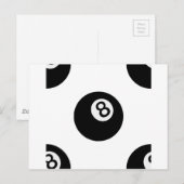 emoji acht ball briefkaart (Voorkant / Achterkant)
