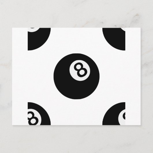 emoji acht ball briefkaart (Voorkant)