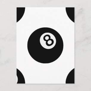 emoji acht ball briefkaart