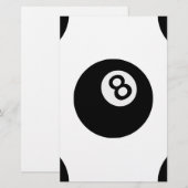 emoji acht ball briefpapier (Voorkant / Achterkant)