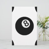 emoji acht ball briefpapier (Staand voorkant)