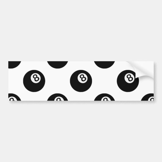 emoji acht ball bumpersticker (Voorkant)