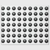 emoji acht ball cadeaupapier (Vlak)