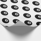 emoji acht ball cadeaupapier (Hoek)