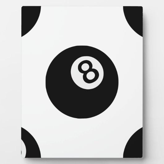 emoji acht ball fotoplaat (Voorkant)