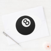 emoji acht ball ovale sticker (Envelop)