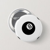 emoji acht ball ronde button 5,7 cm (Voorkant /achterkant)