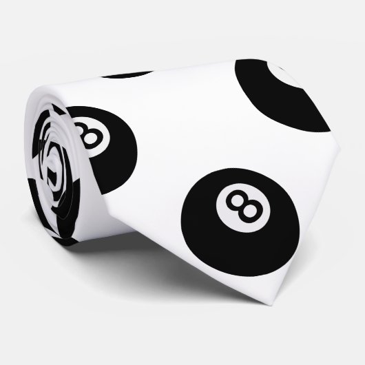 emoji acht kogelslijtage mannen stropdas (Opgerold)