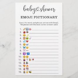 Emoji afbeelding game baby shower